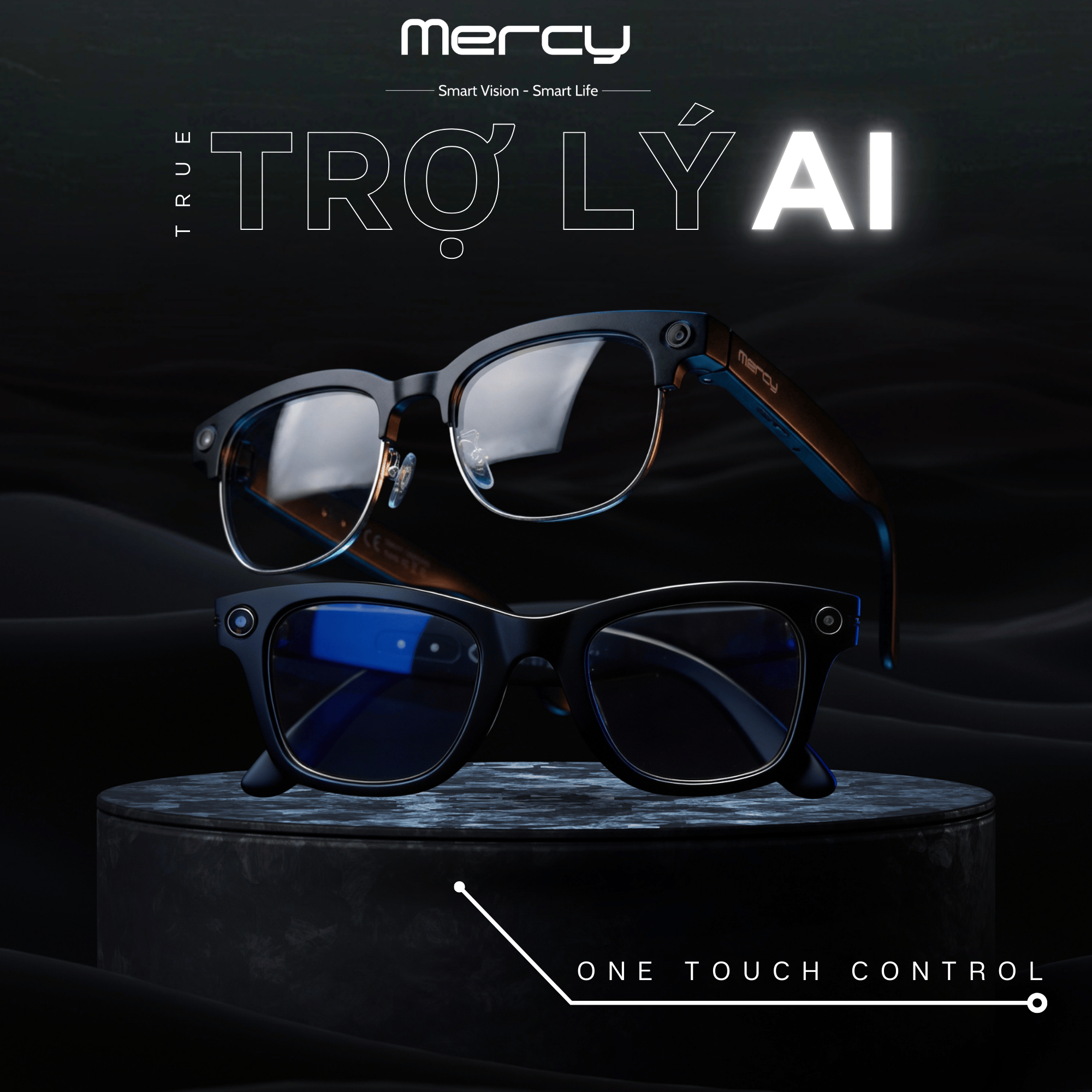 Trợ lý ảo AI thông minh trên kính Mercy